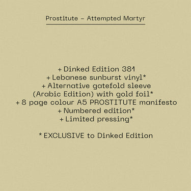 PROSTITUTE - Attempted Martyr - LP - Vinyl - Dinked Edition #381 [MAR 13]