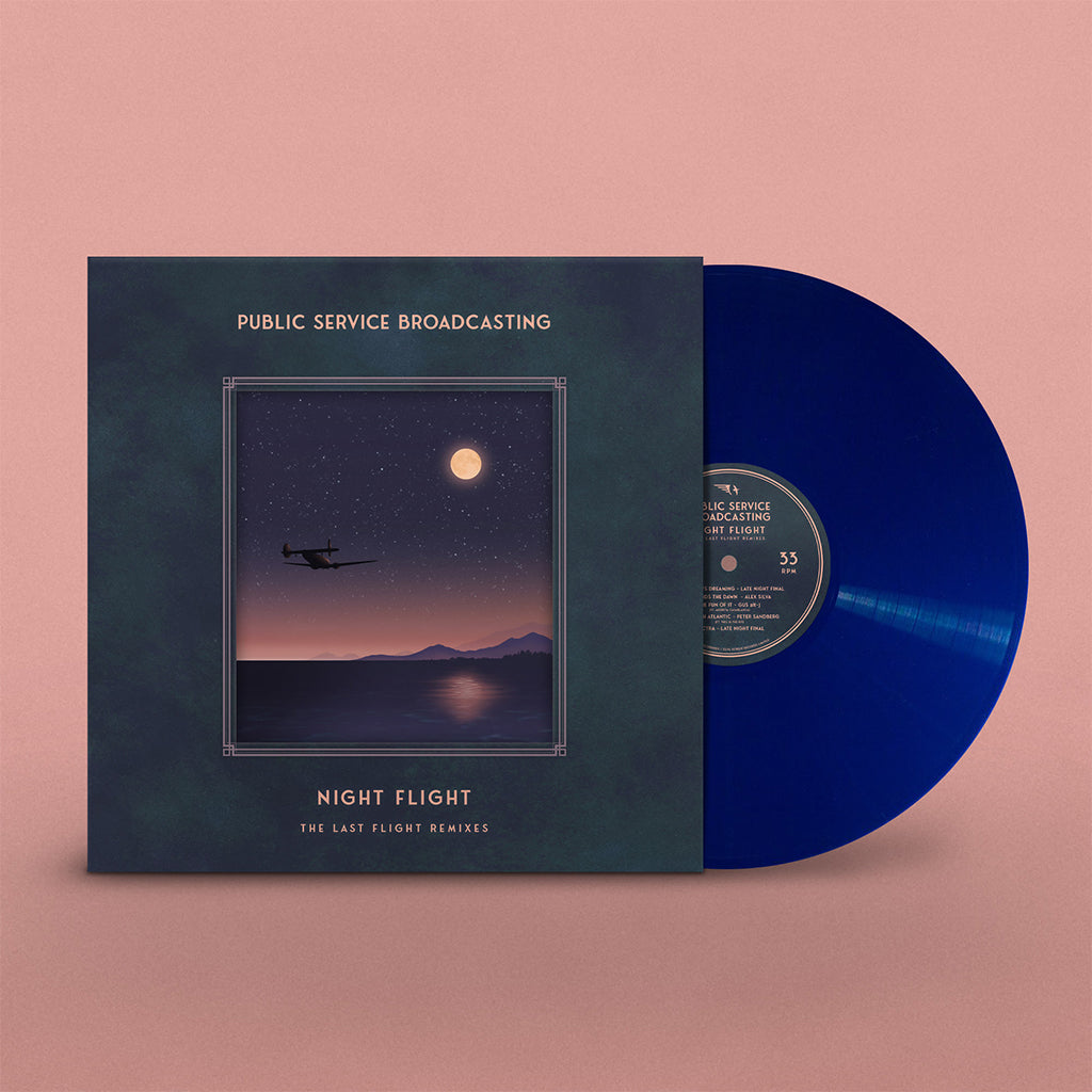 PUBLIC SERVICE BROADCASTING - Night Flight - The Last Flight Remixes - LP - 'Midnight Blue' Colour Vinyl [OCT 10]