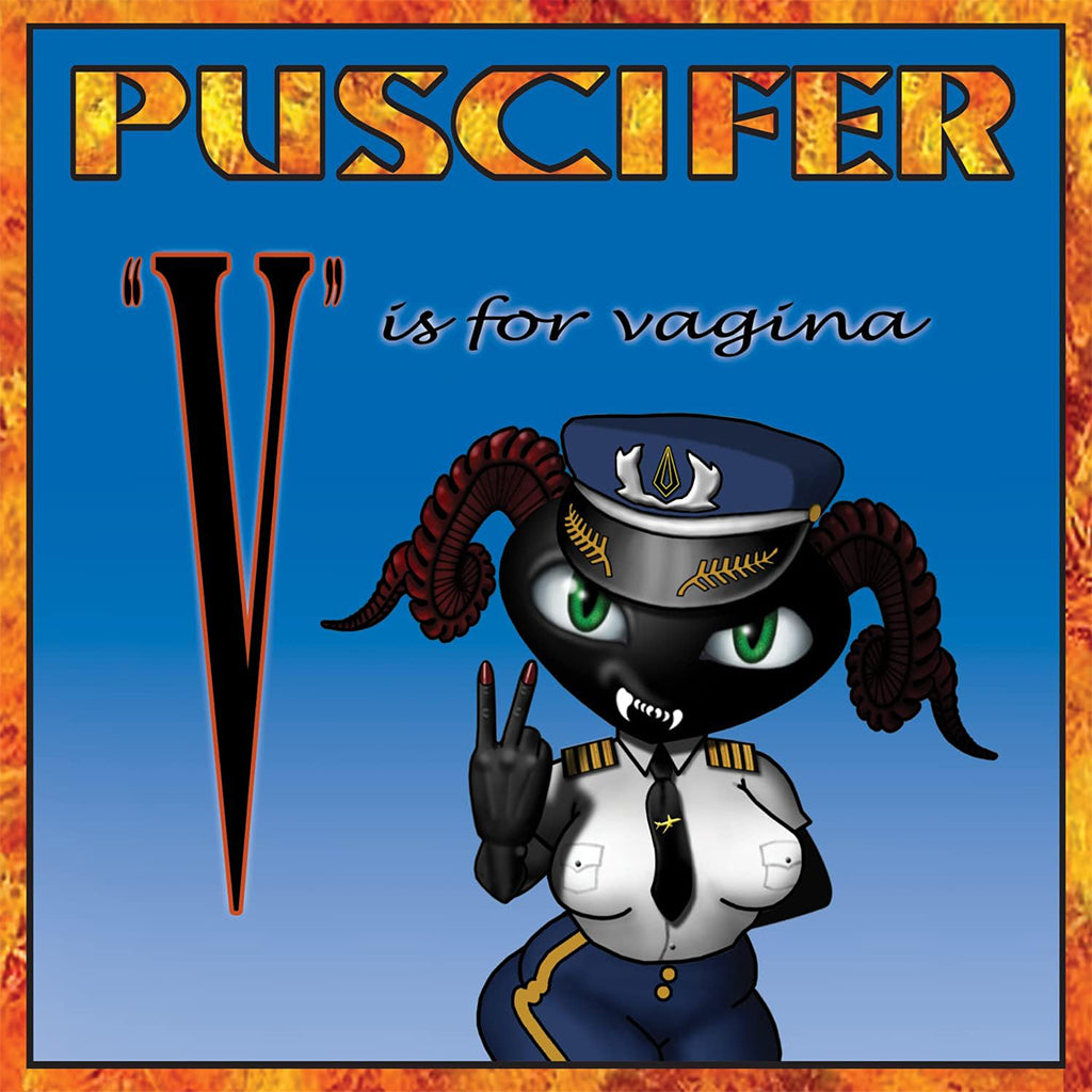 PUSCIFER - V Is For Vagina (2023 Reissue) - 2LP - Sky Blue with Black Smoke Vinyl
