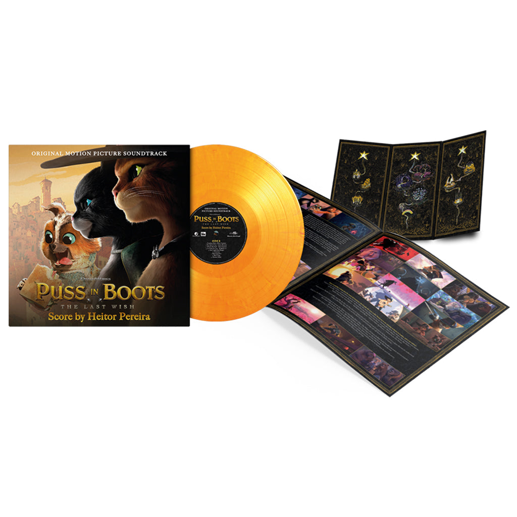 HEITOR PEREIRA - Puss In Boots: The Last Wish (With Map & 4-Page Booklet) - LP - 180g Orange 'Puss' Marbled Vinyl