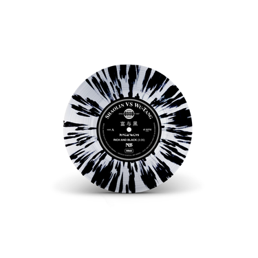 RAEKWON - Rich & Black ft Nas b/w Crane Style ft Busta Rhymes (Hidden Darts Variant) - 7" - Splattered Vinyl