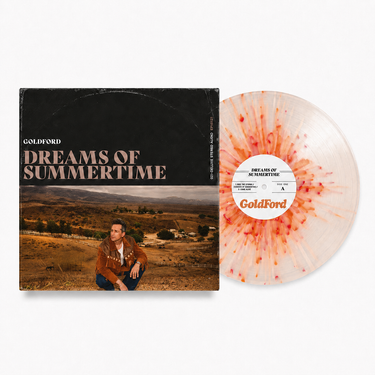 Clear with Burgundy, Orange, and Pink Splatter Vinyl LP