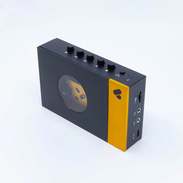 REWIND - Cassette Walkman - "Amy" (Black & Yellow)