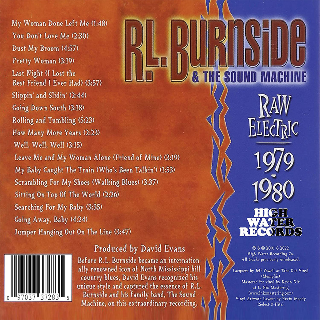 R.L. BURNSIDE & THE SOUND MACHINE - Raw Electric: 1979-1980 (2023 Reissue w/ 12 page booklet) - 2LP - Vinyl [MAY 26]