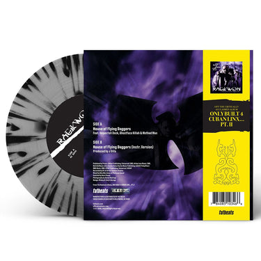 RAEKWON - House Of Flying Daggers (Feat. Inspectah Deck, Ghostface Killah & Method Man) - 7'' - 'Faster Blade' Silver Vinyl w/ Black Splatter Vinyl