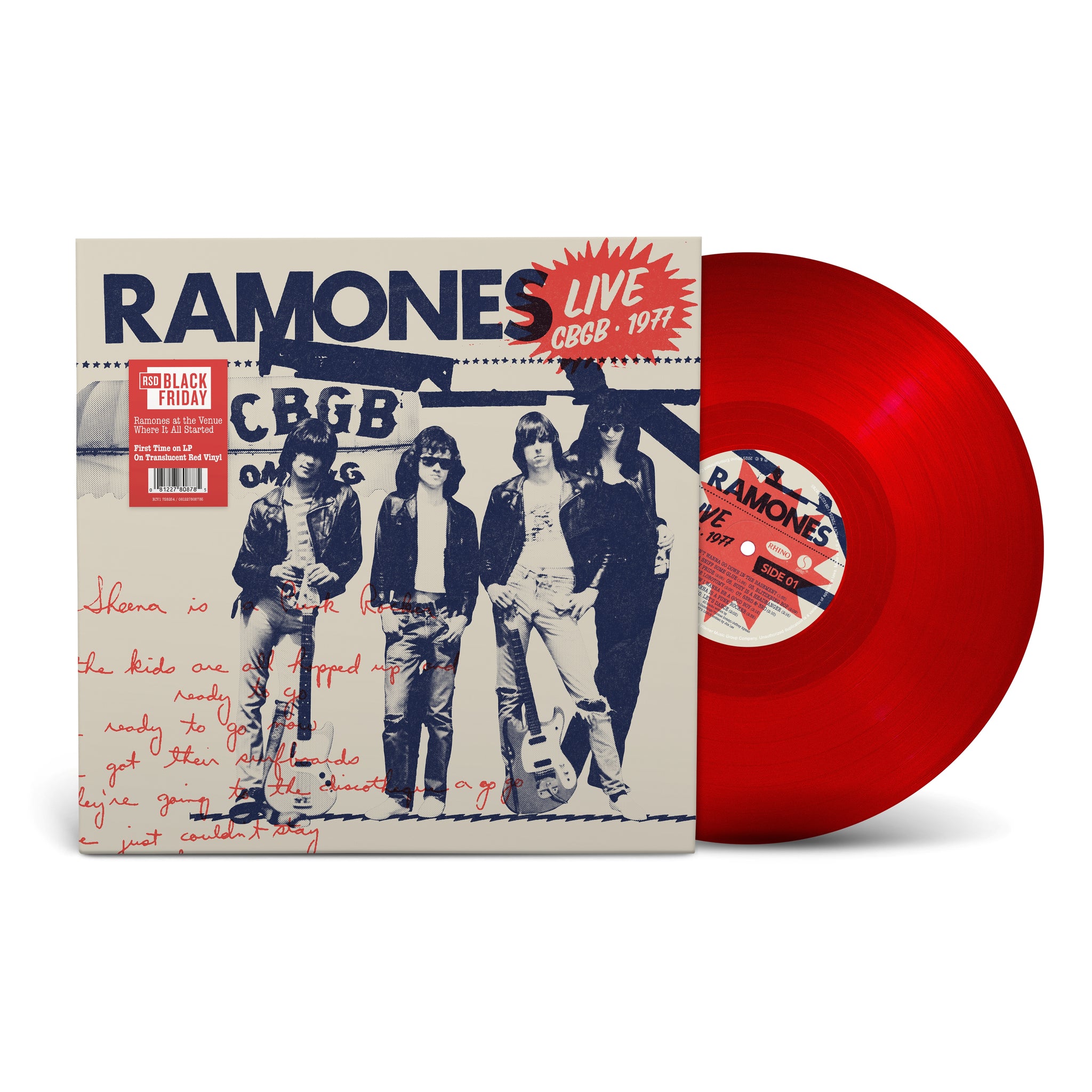 Ramones - Live & CBGB's - 1LP - Red Vinyl  [RSD Black Friday 2025]