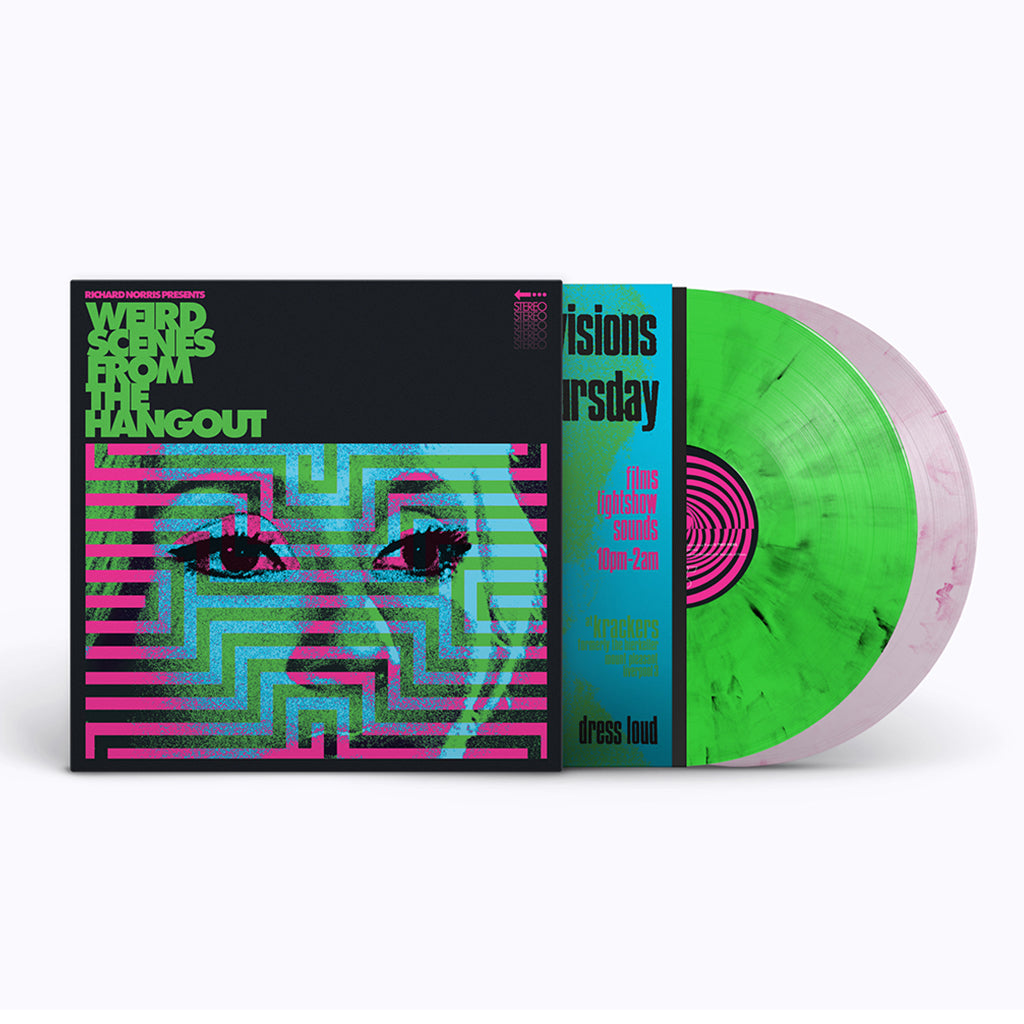 VARIOUS / RICHARD NORRIS PRESENTS - Weird Scenes From The Hangout (Psychedelic & Freakbeat Dancefloor Anthems 1967-1982) [Repress] - 2LP - Neon Green Marble & Glass Pink Marble Vinyl [MAR 7]