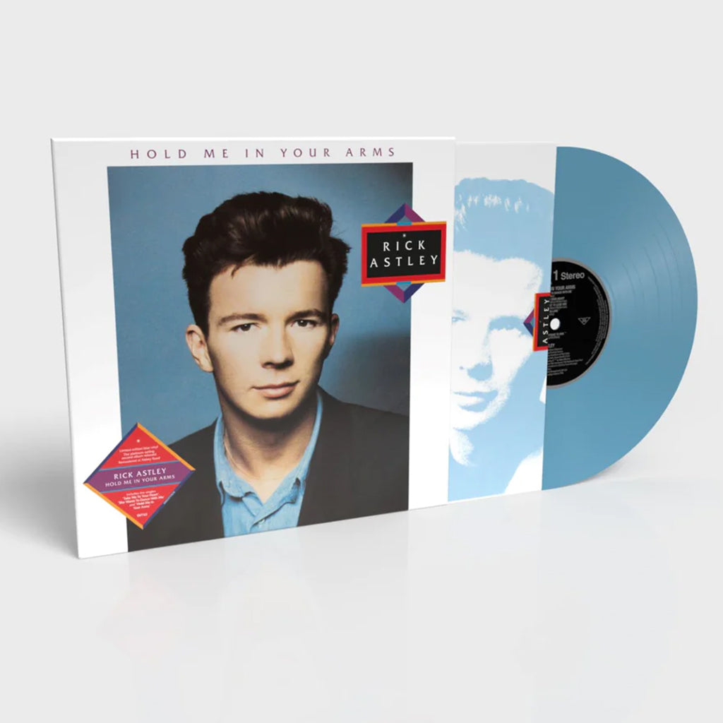 RICK ASTLEY -  Hold Me In Your Arms (35th Anniversary Remastered Edition) - LP - Blue Vinyl