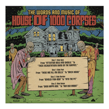 ROB ZOMBIE - The Words & Music Of House Of 1000 Corpses ("Halloween Party" Edition) - 2LP - Deluxe Orange, Purple, & Green Swirl Vinyl
