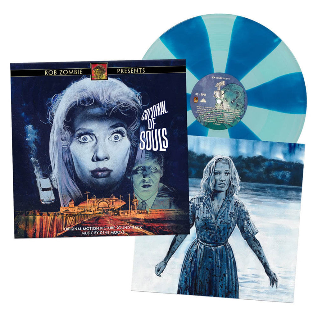 GENE MOORE - Carnival Of Souls (O.S.T.) - LP - Deluxe Ghoul Blue Pinwheel Vinyl
