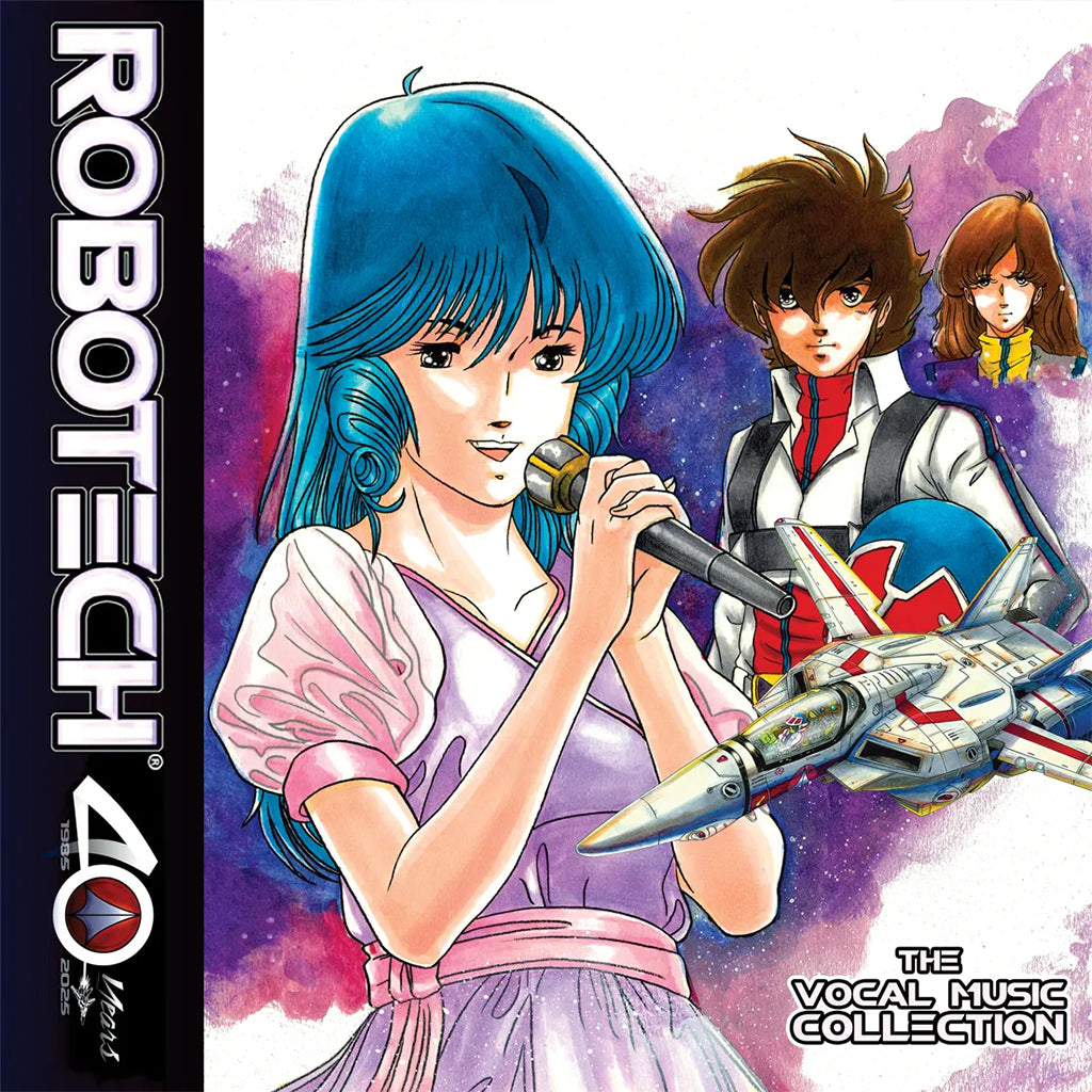 VARIOUS - Robotech: The Vocal Music Collection (40th Anniversary) - LP - Tri-Colour Striped Blue / White / Red Vinyl [DEC 19]