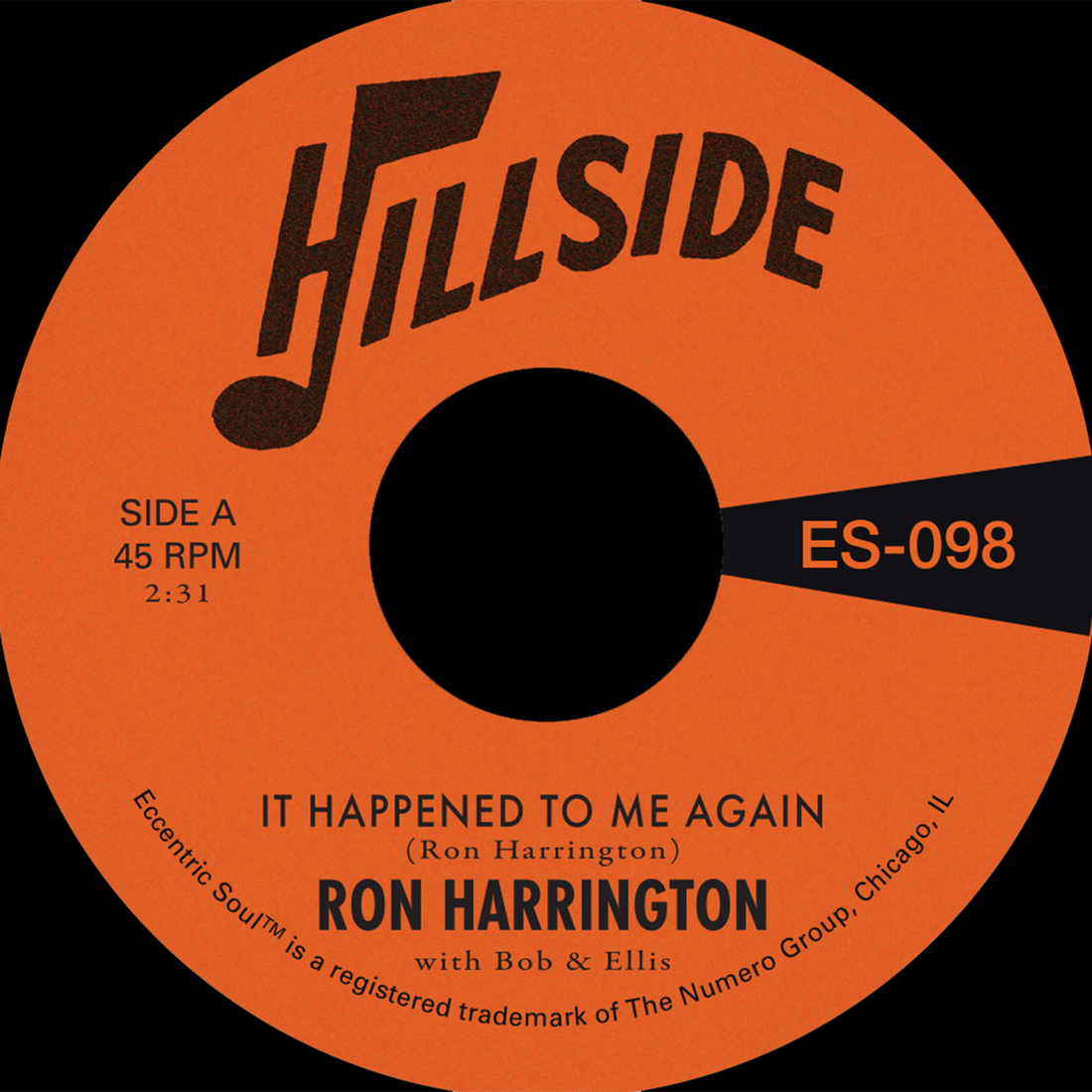 RON HARRINGTON - It Happened To Me Again  b/w  Because You're Mine - 7'' - Maroon Vinyl [JUL 25]