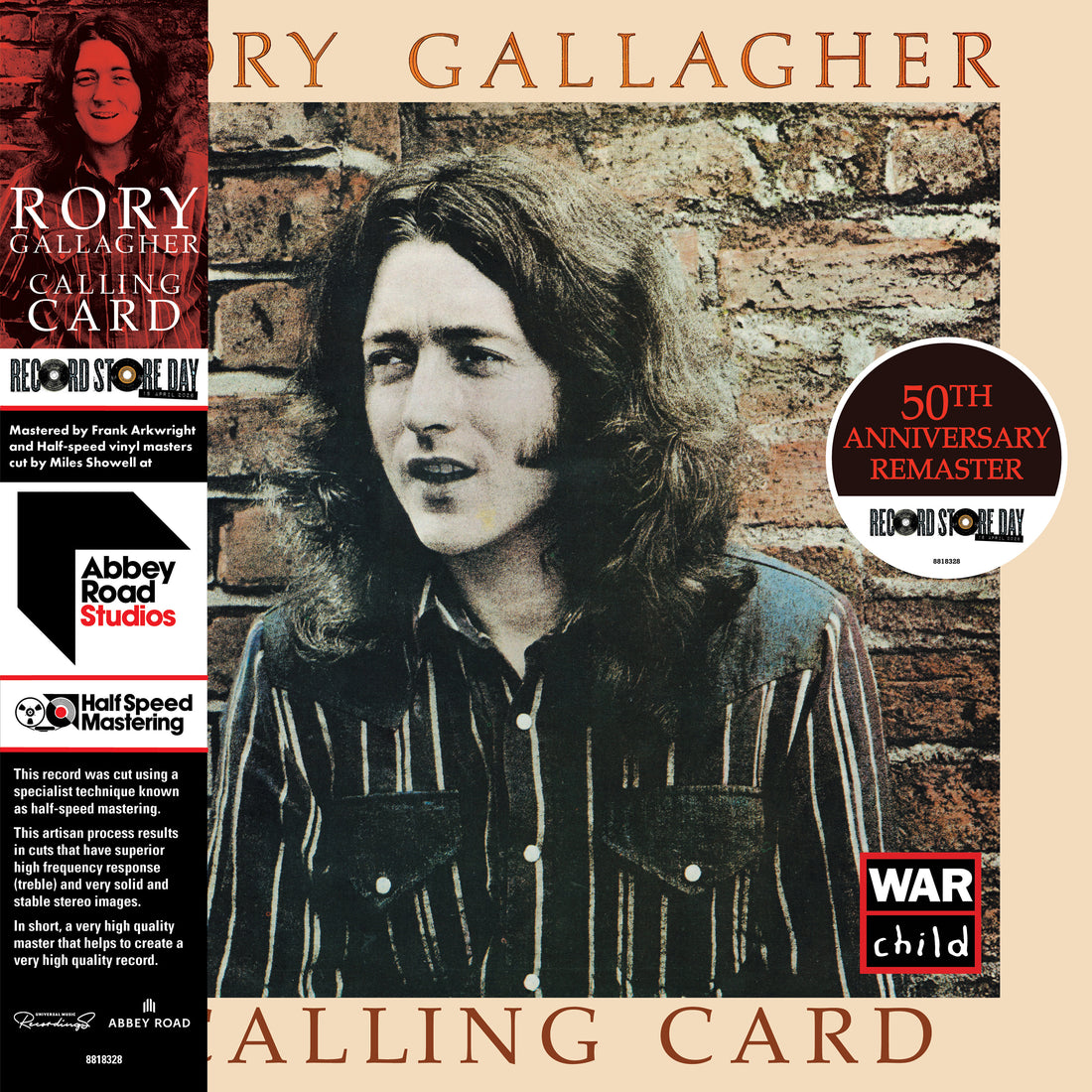 Rory Gallagher - Calling Card - 1LP - 180g Black Vinyl  [Record Store Day 2026]