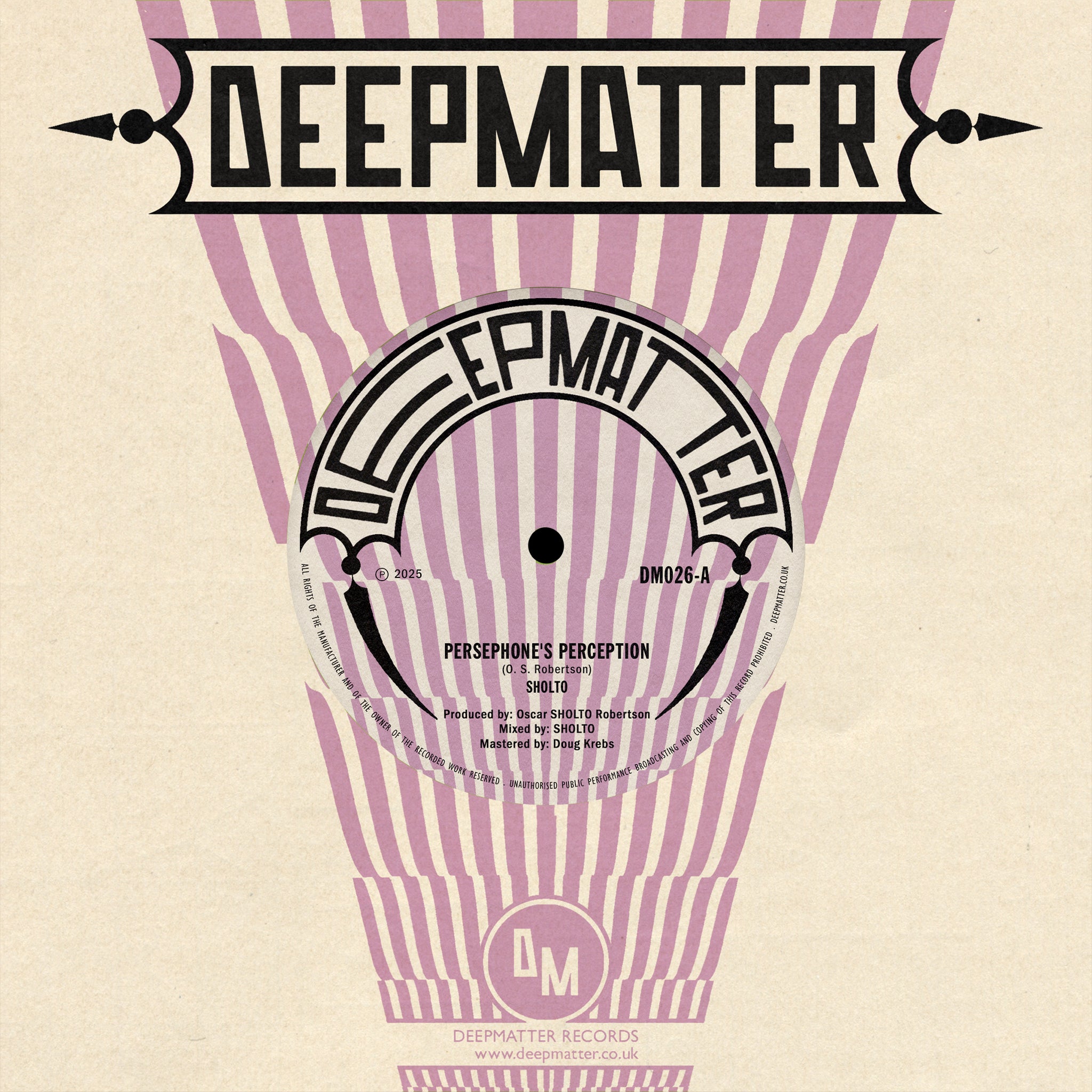 SHOLTO - Persephone's Perception / Tied To The Mast  - 7" - Black Vinyl [OCT 10]