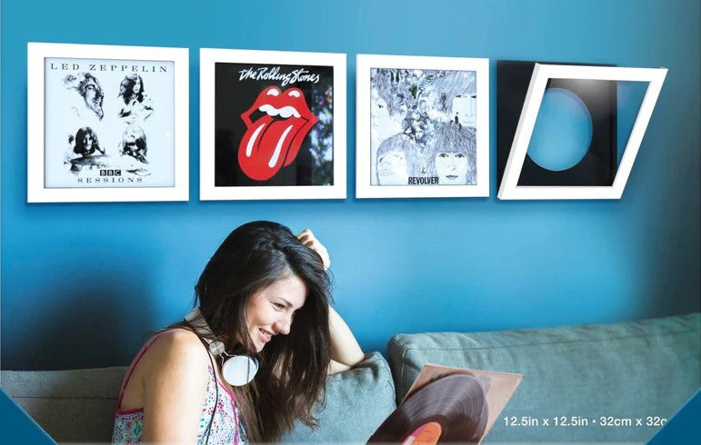 SHOW AND LISTEN - Single Record Frame (White)