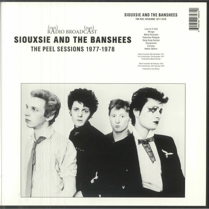 SIOUXSIE & THE BANSHEES - The Peel Sessions 1977-1978 - LP - Black Vinyl