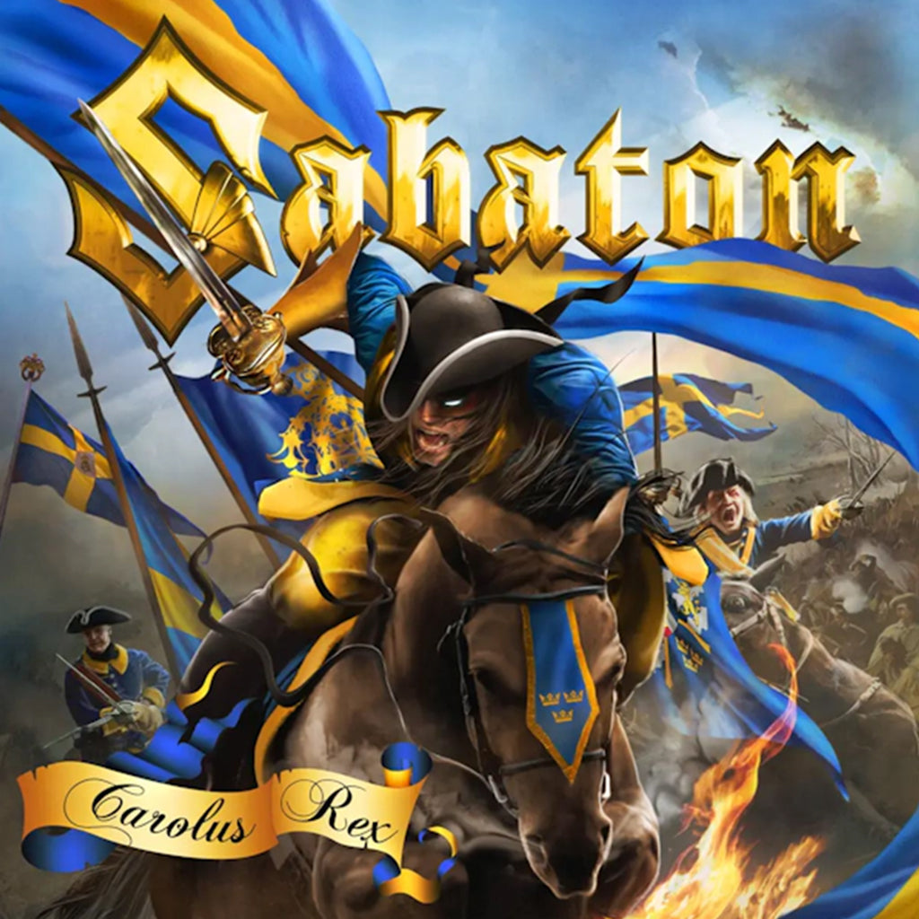 SABATON - Carolus Rex (Swedish Version) - LP - Blue Yellow Sunburst Vinyl