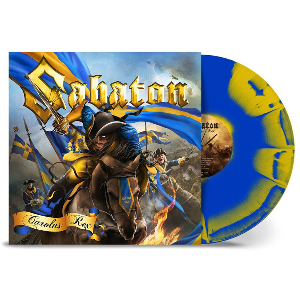 SABATON - Carolus Rex (Swedish Version) - LP - Blue Yellow Sunburst Vinyl
