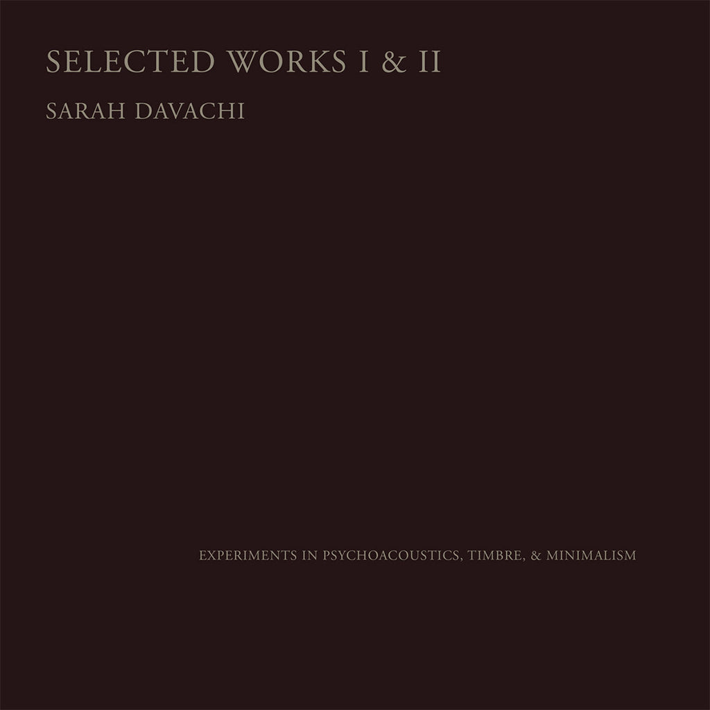 SARAH DAVACHI - Selected Works I & II - 2CD