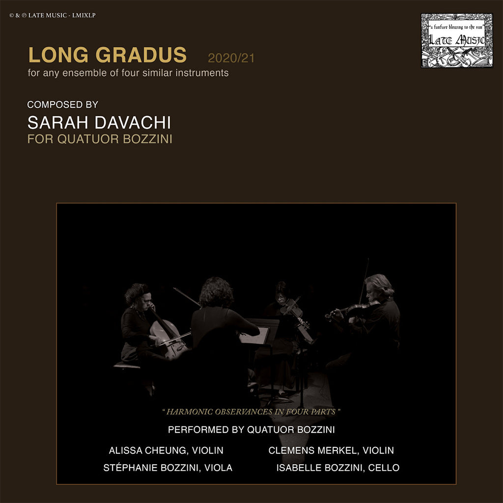 SARAH DAVACHI - Long Gradus (with 12page booklet) - 2LP - Vinyl