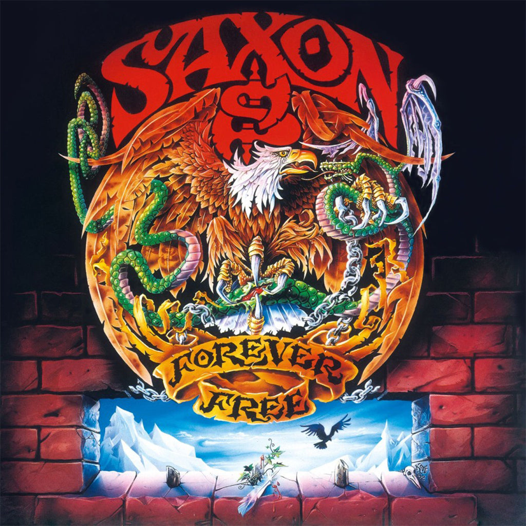 SAXON - Forever Free (2024 Reissue with Cover Print) - LP - 180g Translucent Blue Vinyl