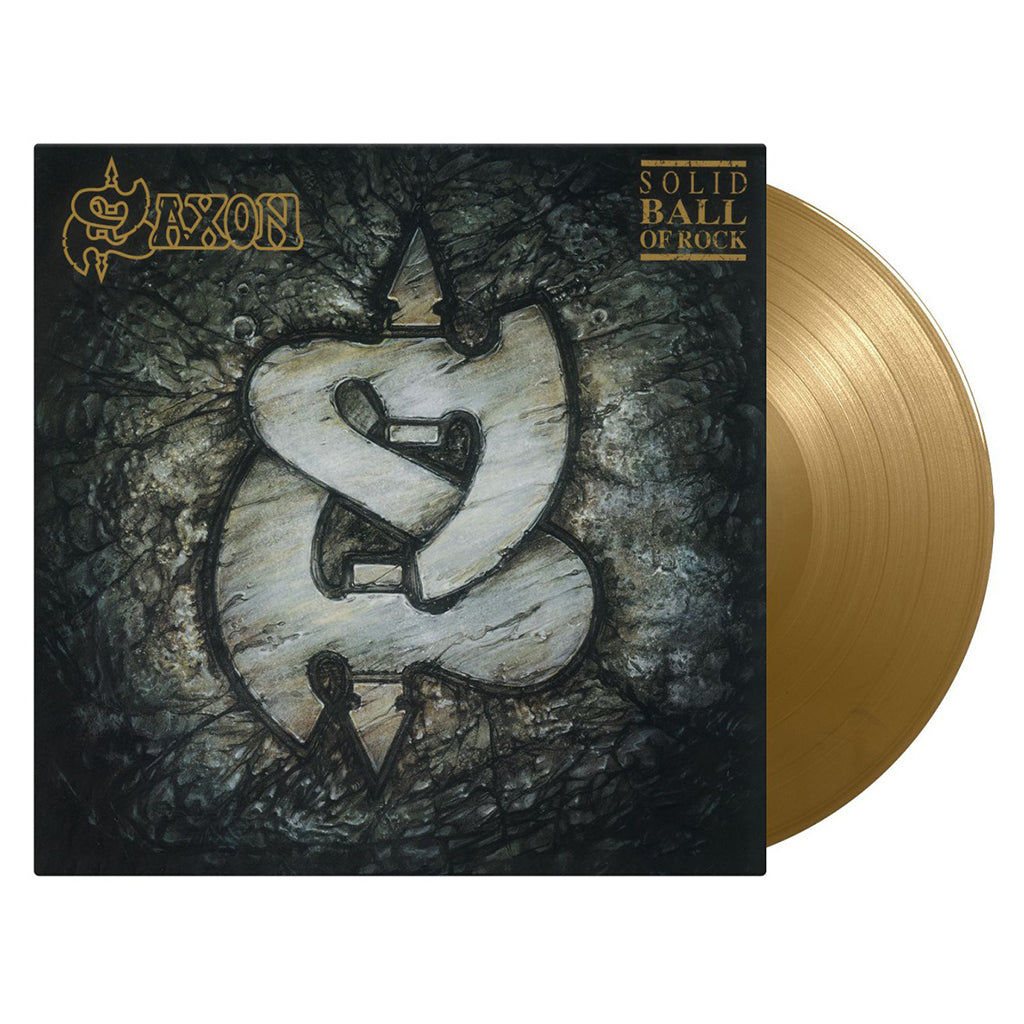 SAXON - Solid Ball Of Rock (2024 Reissue with cover print) - LP - 180g Gold Vinyl