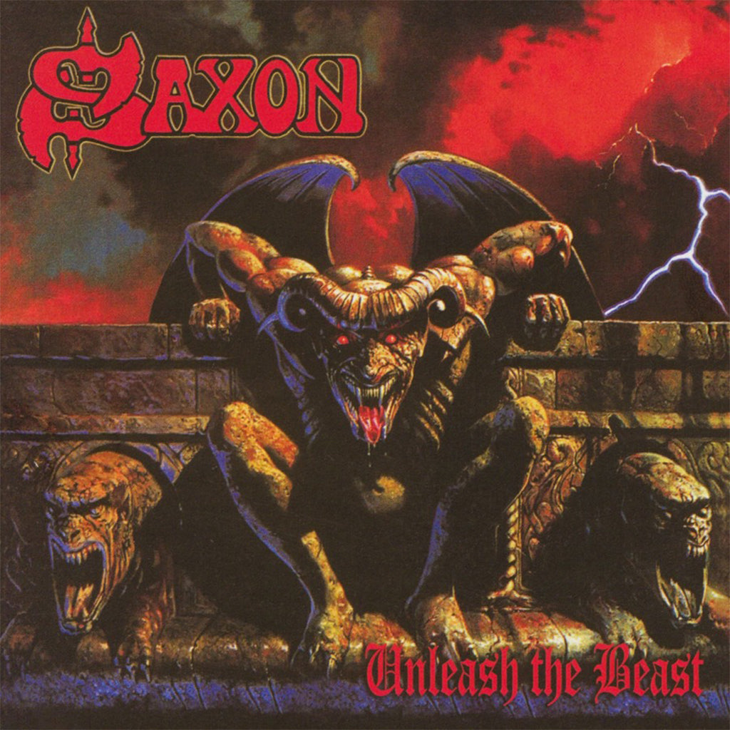 SAXON - Unleash The Beast (2024 Reissue with Cover Print) - LP - 180g Gold Coloured Vinyl
