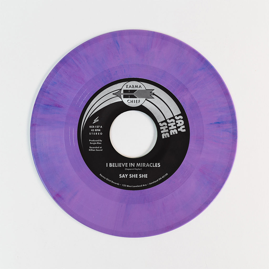 SAY SHE SHE - I Believe In Miracles / C'est Si Bon - 7'' - Purple Swirl Vinyl [AUG 16]