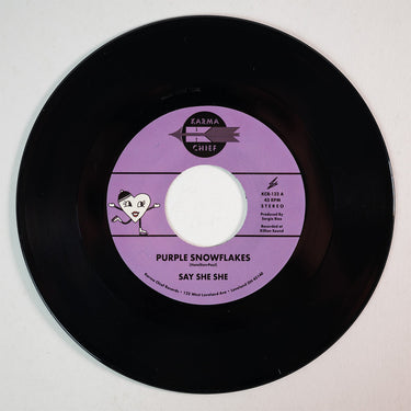 SAY SHE SHE - Purple Snowflakes b/w This Wintertime - 7'' - Black Vinyl