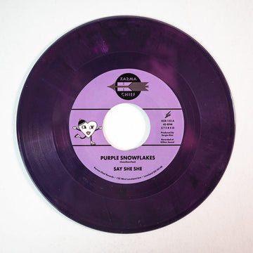 SAY SHE SHE - Purple Snowflakes b/w This Wintertime - 7'' - Opaque Dark Purple Vinyl [DEC 13]