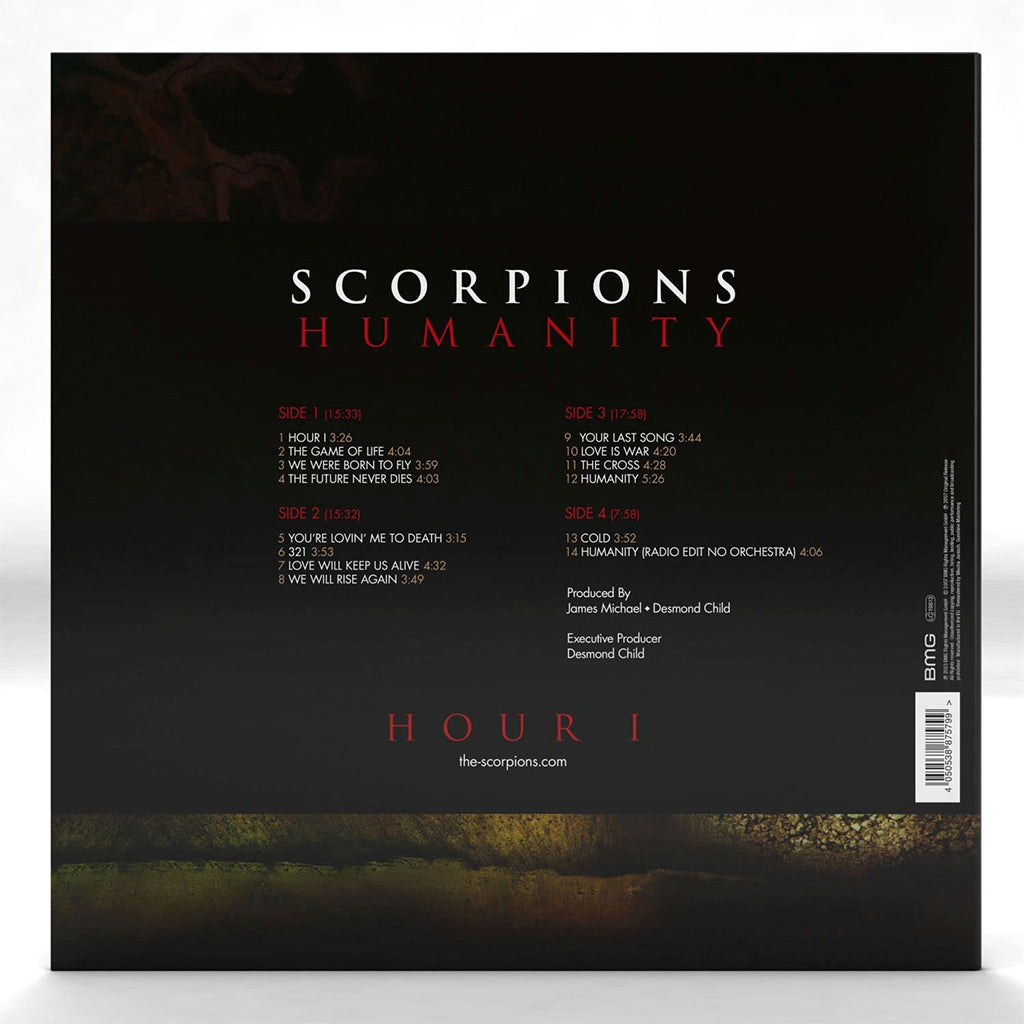 SCORPIONS - Humanity: Hour I (Remastered - 2023 Reissue) - 2LP - Gatefold 180g Gold Vinyl