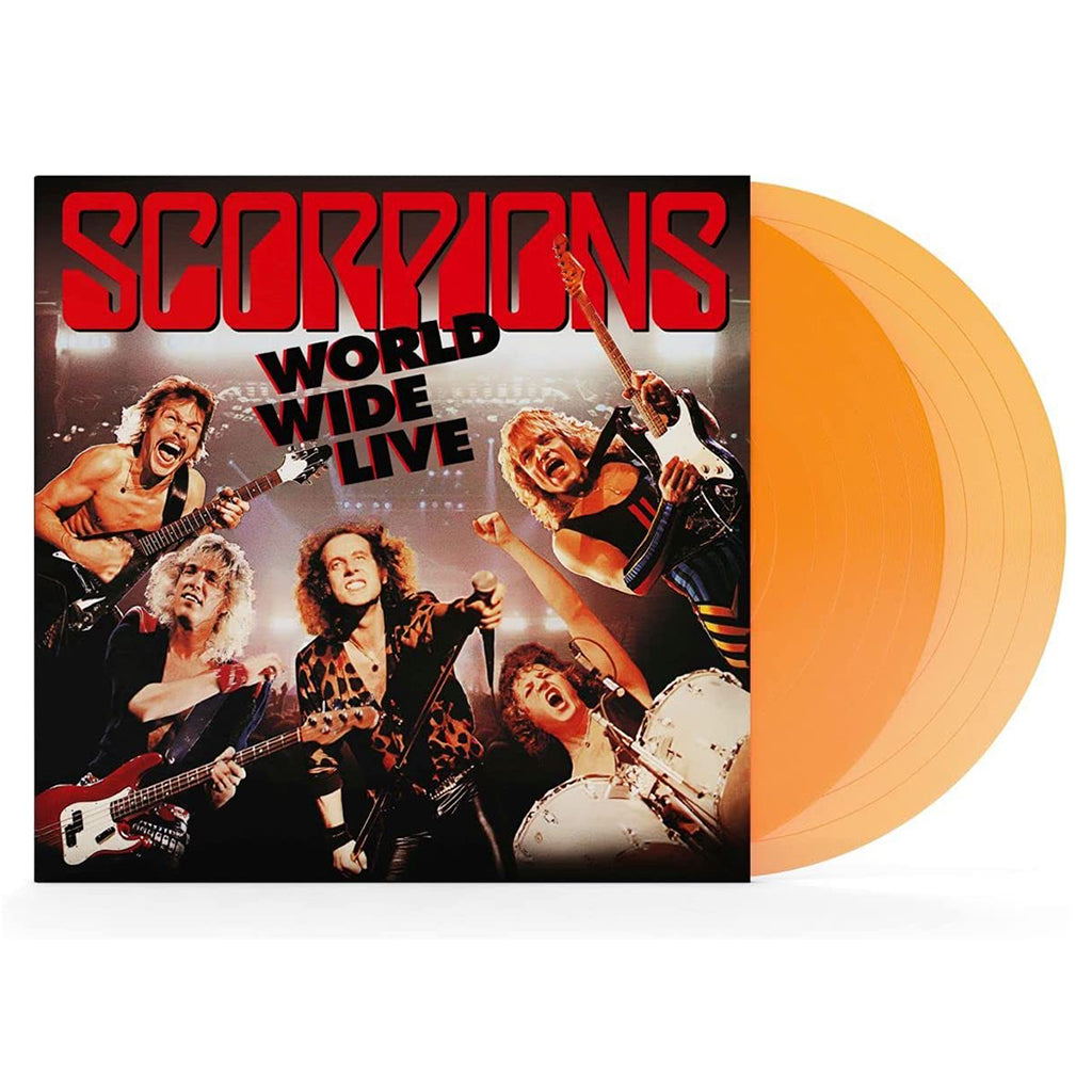 SCORPIONS - World Wide Live (Remastered - 2023 Reissue) - 2LP - Gatefold 180g Transparent Orange Vinyl