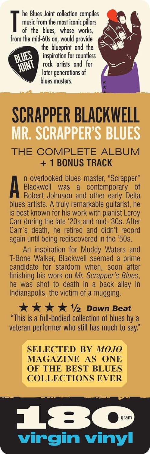 SCRAPPER BLACKWELL - Mr. Scrapper's Blues (2024 Reissue with Bonus Track) - LP - 180g Vinyl [MAY 31]