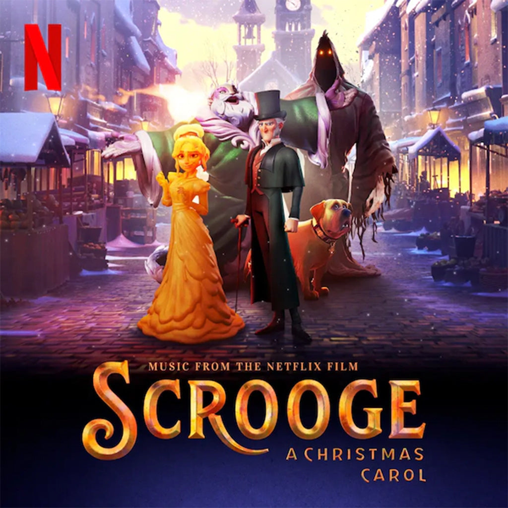 VARIOUS - Scrooge: A Christmas Carol (Music From The Netflix Film) - LP - Blue with Black Smoke Vinyl