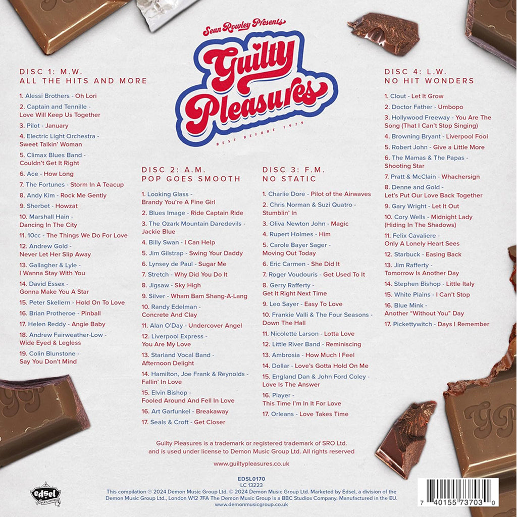 VARIOUS - Sean Rowley Presents : Guilty Pleasures (20th Anniversary Edition) - 4CD Set [FEB 2]