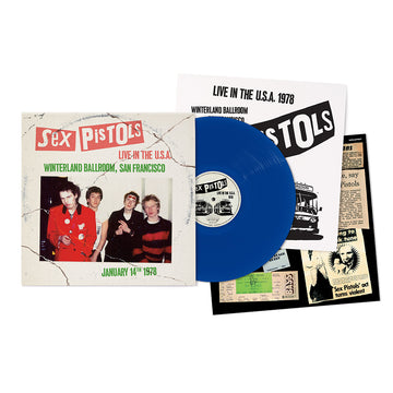 SEX PISTOLS - Live In The U.S.A 1978 - San Francisco - LP - Blue Vinyl