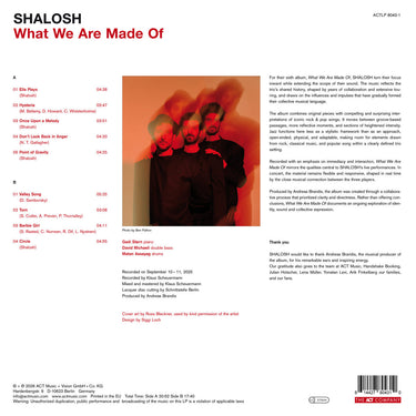 SHALOSH - What We Are Made Of - LP - 180g Vinyl [MAR 27]
