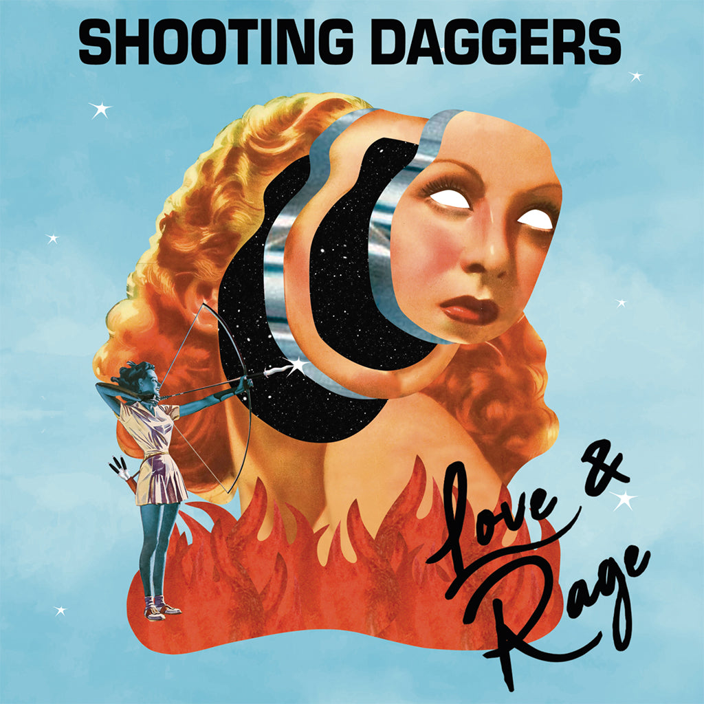 SHOOTING DAGGERS - Love & Rage - LP - Ultra Clear and Sky Blue Galaxy Swirl Vinyl