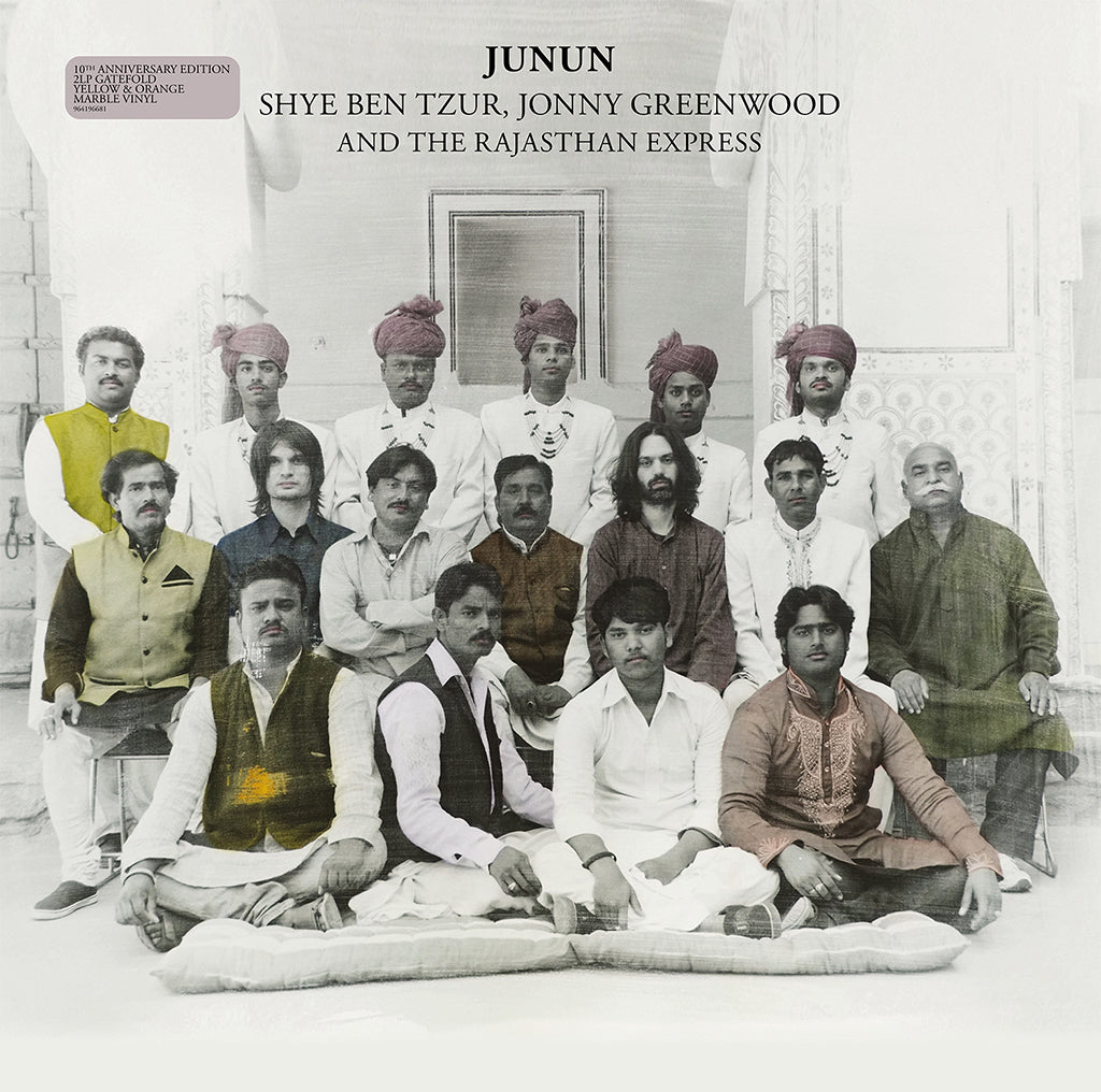 SHYE BEN-TZUR | JONNY GREENWOOD | THE RAJASTHAN EXPRESS - Junun (10th Anniversary Edition) - 2LP - Yellow / Orange Marble Vinyl [JAN 16]