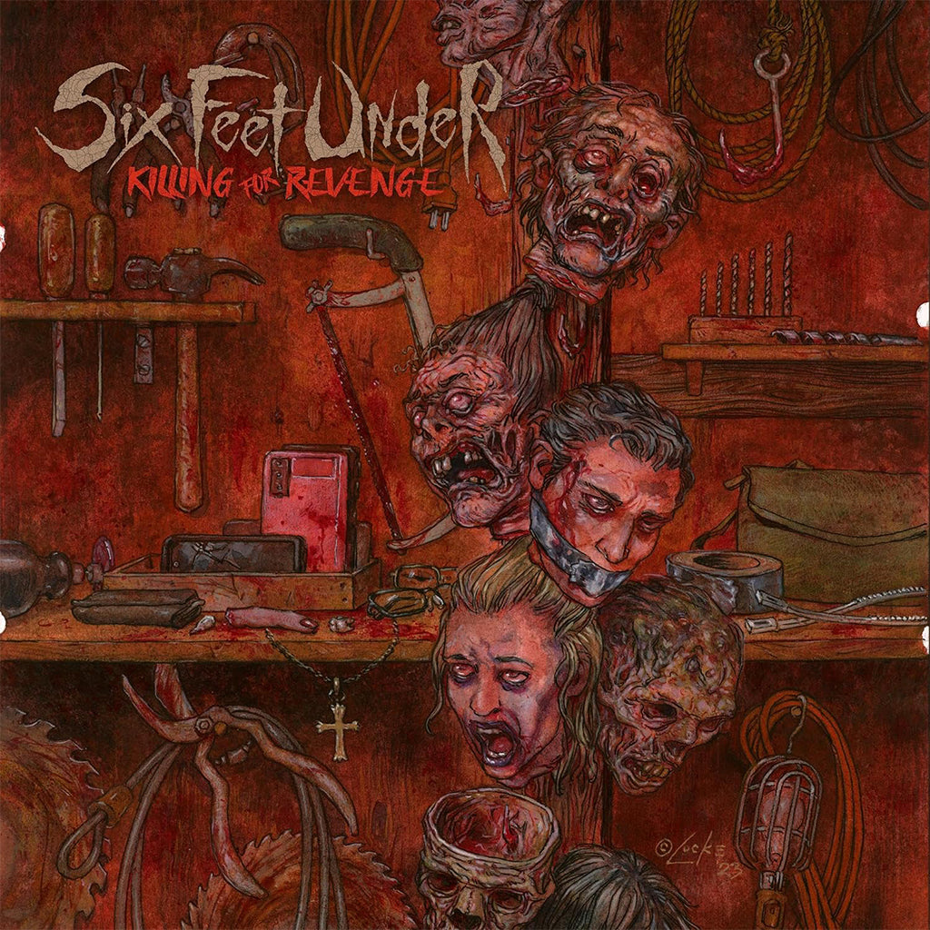 SIX FEET UNDER - Killing For Revenge - LP - Crusted Blood Marbled Vinyl