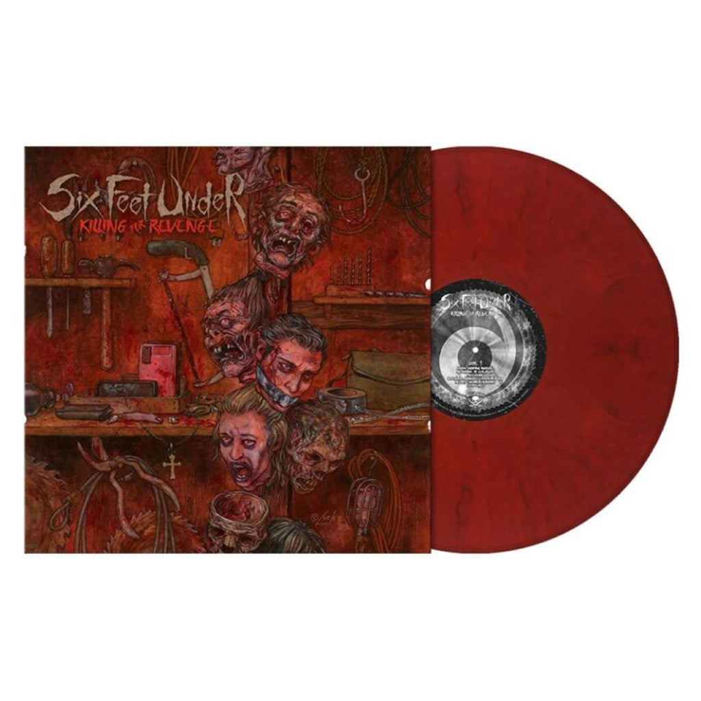 SIX FEET UNDER - Killing For Revenge - LP - Crusted Blood Marbled Vinyl
