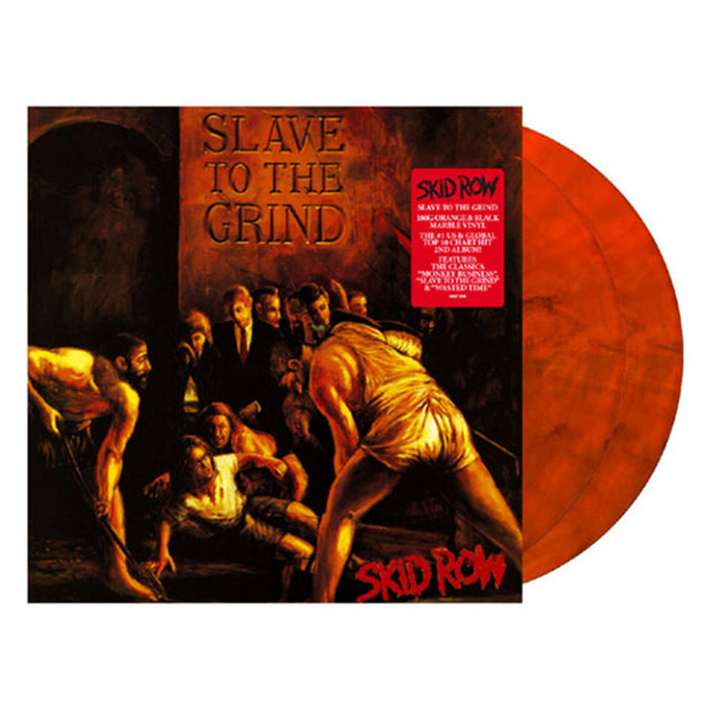SKID ROW - Slave To The Grind (2023 Reissue) - 2LP - 180g Orange & Black Marbled Vinyl
