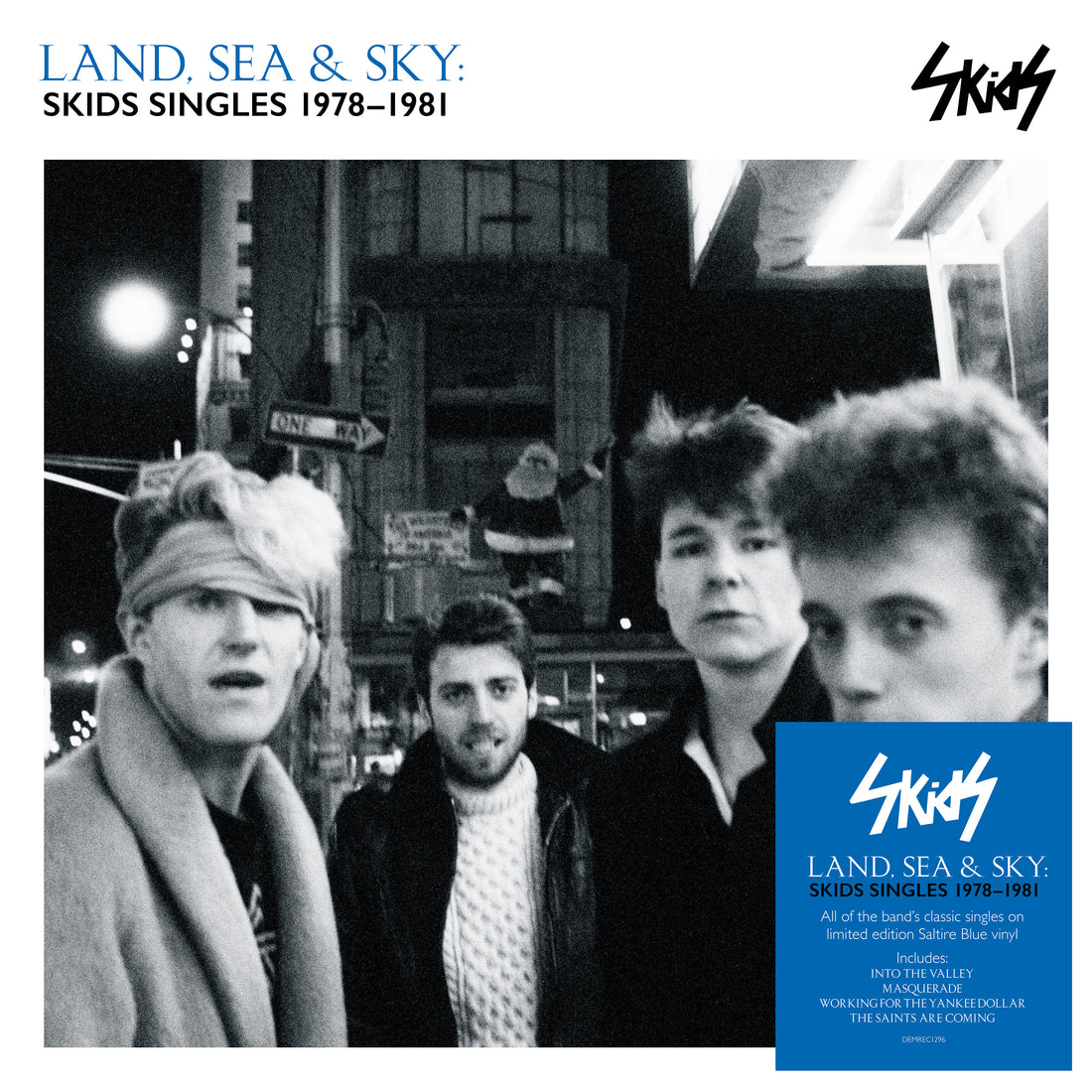 SKIDS - Land, Sea and Sky: Skids Singles 1978-1981 - LP - 'Saltire Blue' Colour Vinyl [OCT 3]