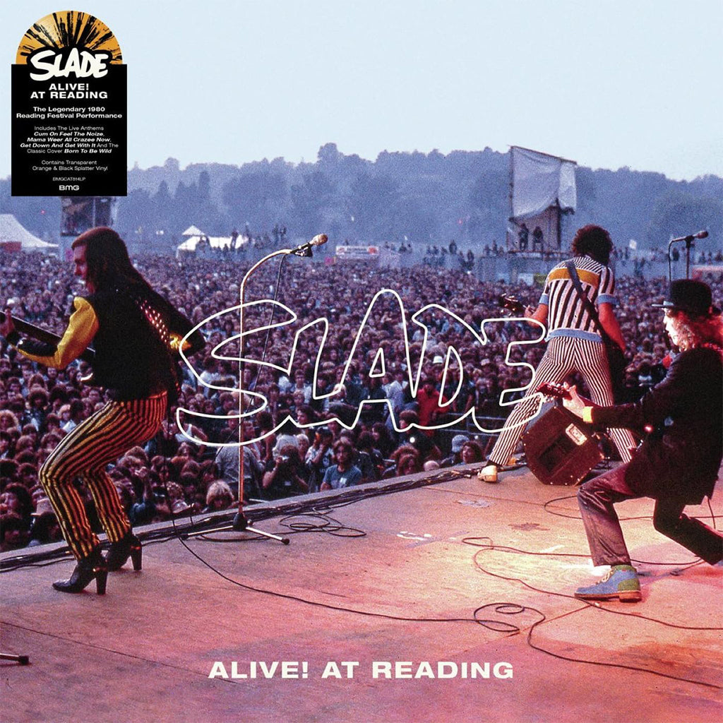 SLADE - Alive! At Reading - LP - Orange with Black Splatter Vinyl