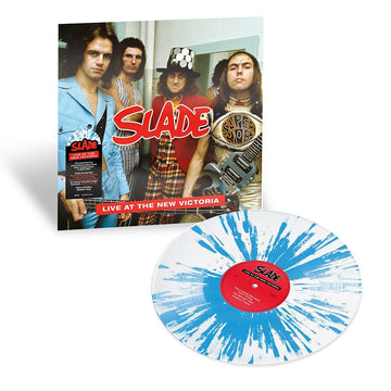 SLADE - Live At The New Victoria (2024 Reissue) - 2LP - Clear with Blue Splatter Vinyl