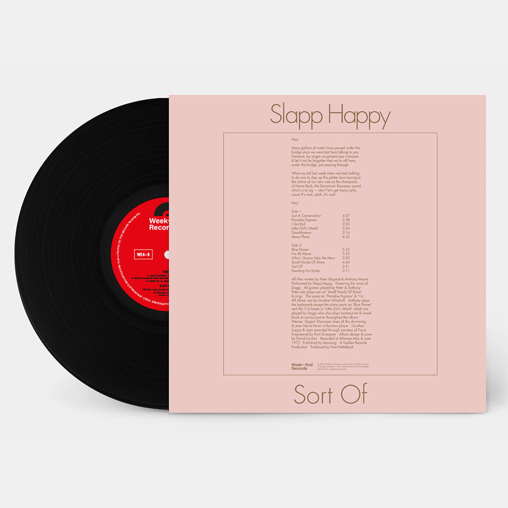 SLAPP HAPPY - Sort Of (50th Anniversary Remastered Edition) - LP - Vinyl
