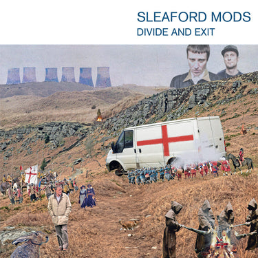 SLEAFORD MODS - Divide and Exit (10th Anniversary Edition with Alternate Sleeve) - LP - Translucent Red Vinyl with Bonus Clear Flexi