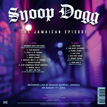 SNOOP DOGG - The Jamaican Episode - LP - Bright Purple Translucent Vinyl [Record Store Day 2025]