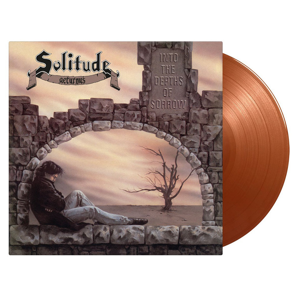 SOLITUDE AETURNUS - Into The Depths Of Sorrow (2023 Reissue w/ Lyric Insert) - LP - 180g Gold & Orange Marbled Vinyl