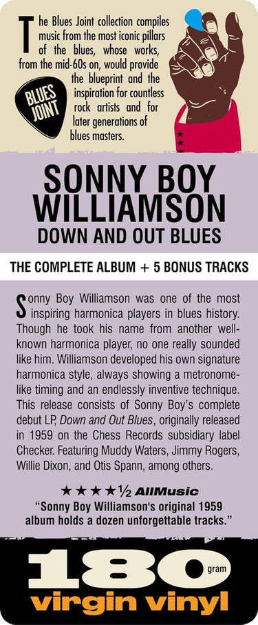 SONNY BOY WILLIAMSON - Down And Out Blues (Reissue w/ 5 Bonus tracks) - LP - 180g Vinyl